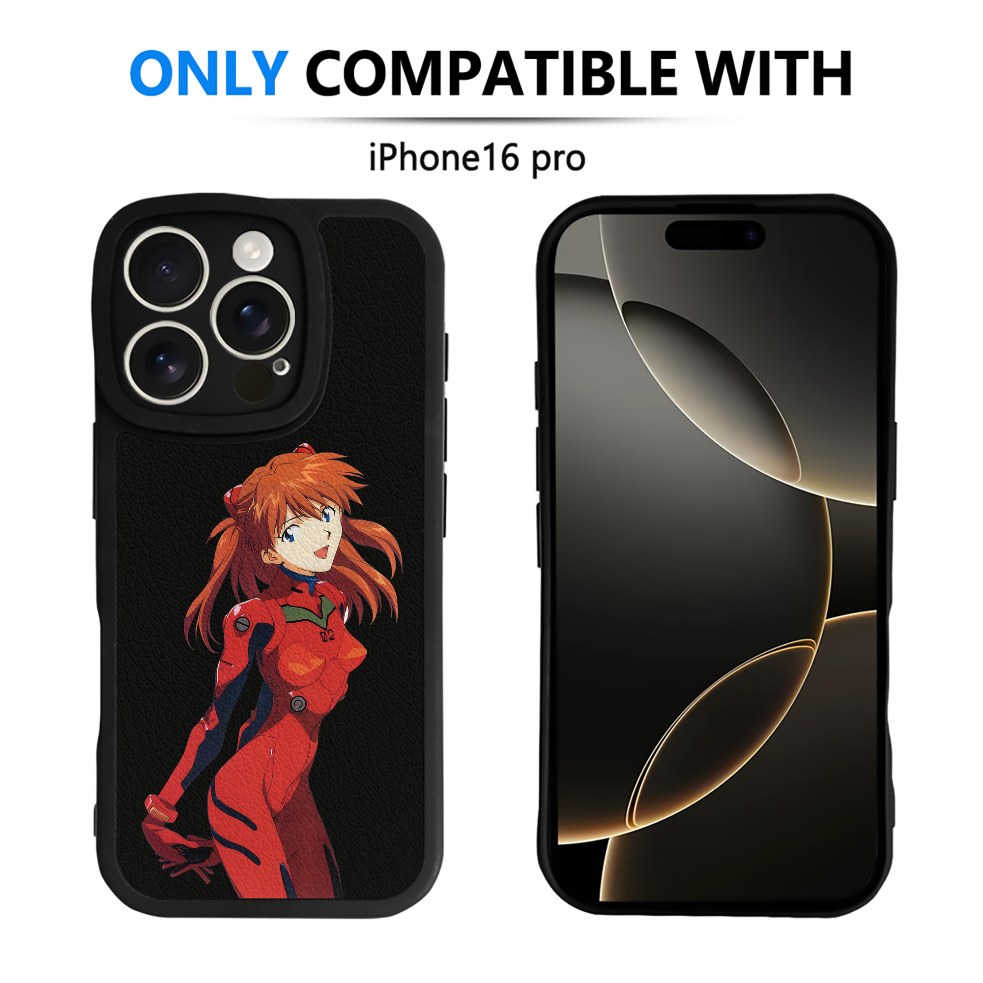 （画像用） EVA 新世紀エヴァンゲリオン 【iPhone 16シリーズ対応】シリコンスマホケース（レザー調） 材質：シリコン